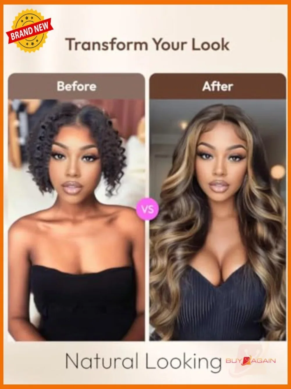 7x5 Pre Cut Lace Front Wig Loose Wave Human Hair 150% Density 20 Inch